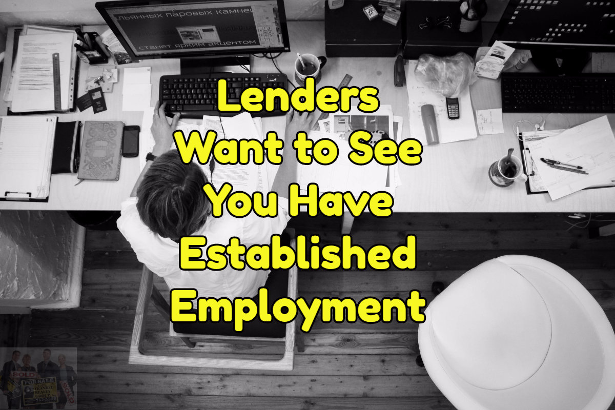 lenders want to see employment records